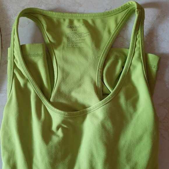 GAP Body Racerback Tank/Top NeonGreen Size Medium - Picture 5 of 5
